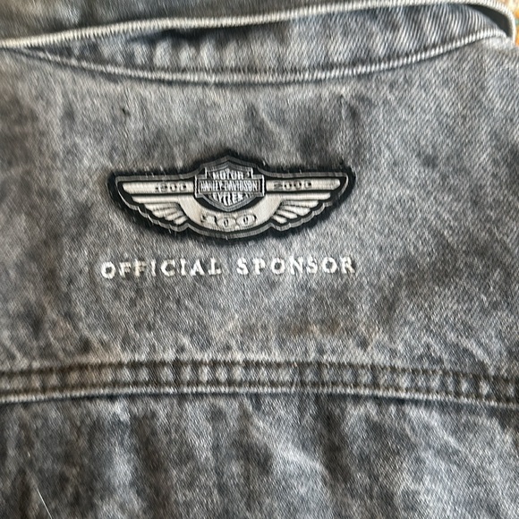 Vintage 100 Anniversary MillerLite Harley Denim Jacket - Picture 5 of 5